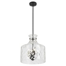 Coronado Dimpled Glass Bell Jar 4 Light Pendant